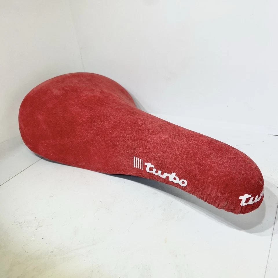 BICICLETA DE CARRETERA MTB VINTAGE 1989 SELLE ITALIA TURBO SILLÍN RETAPIZADO EN GAMUZA ROJA Foto 2 de 4