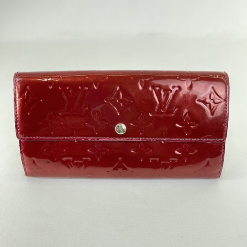 Louis Vuitton Autentico Monogramma VERNIS Pomme D'amour Pochette Portafoglio Bifold - Foto 2 di 14