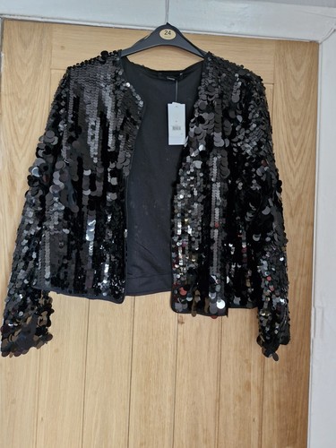Nwt black sequin jacket plus size 18 - Picture 2 of 5