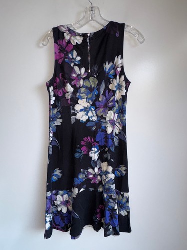 Tommy Bahama Darcy Nightshade Botanic Dress Size Small Black Floral Beach - Bild 6 von 11