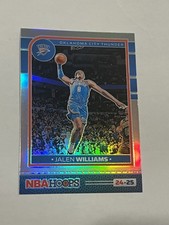 2024-25 Panini Nba Hoops - Jalen Williams #201 Premium Edition Silver Prizm