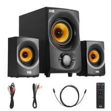 Acoustic Audio Home 2.1 Speaker System with Bluetooth/Optical/USB/Aux/SD Inputs