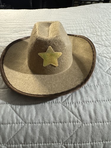 Dog Hat Cowboy Sheriff Star Hat Pet Costume Adjustable Size Small To Medium