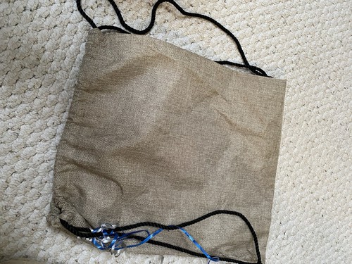 TITO'S Handmade VODKA Burlap Canvas Drawstring Backpack Bag - Austin Texas - NEW - Picture 3 of 4