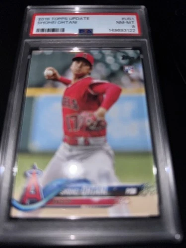 2018 Topps Chrome Update SHOHEI OHTANI PSA 8 Graded Rookie RC Baseball Card