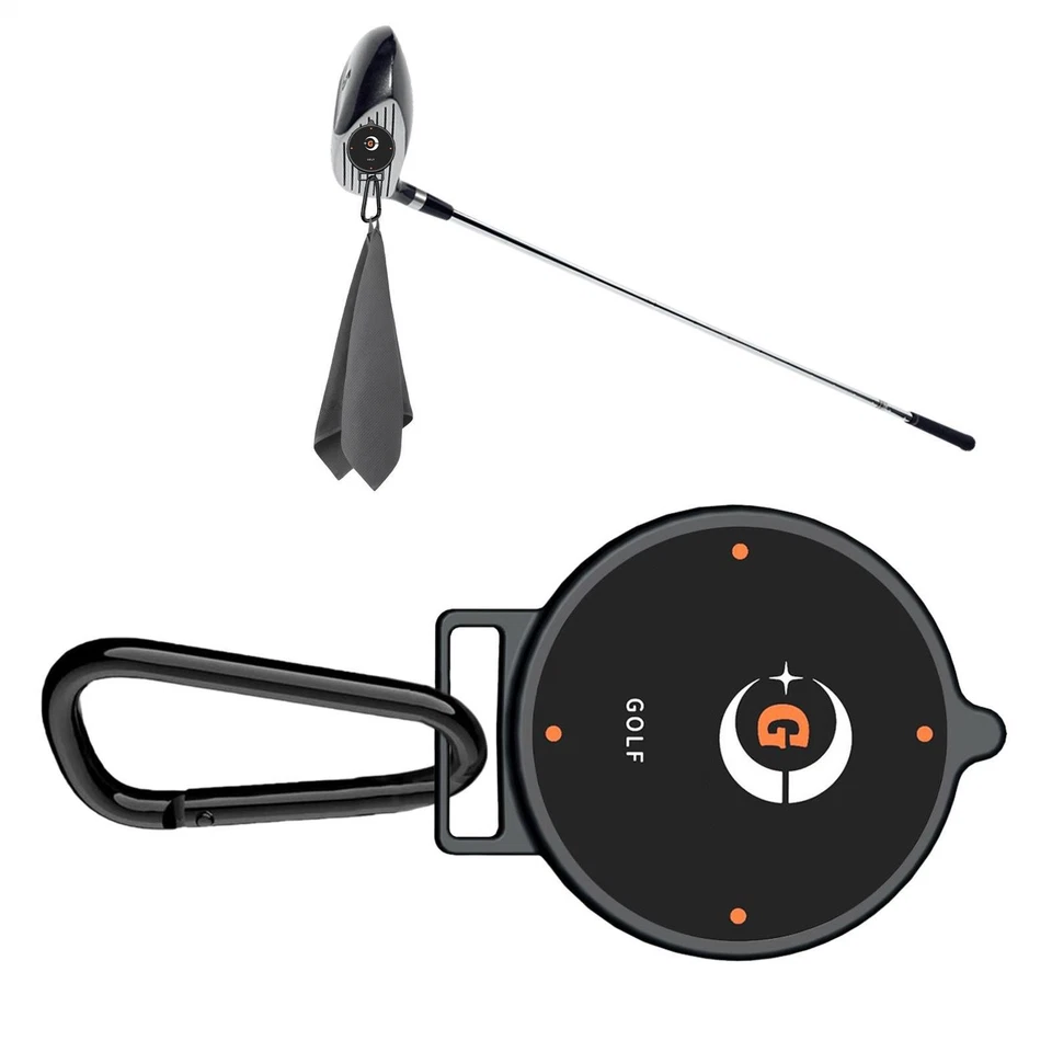 Toalla de golf clip magnético herramienta de golf para carros de golf bolsas de golf palos Foto 2 de 4
