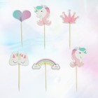  24 Pcs Cupcake Picks Birthday Decoration Toppers Animal Decorations