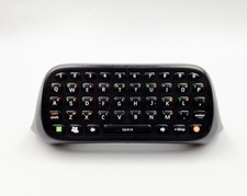 Genuine Official OEM Microsoft XBOX 360 Chatpad Keyboard Black w/ Black Buttons