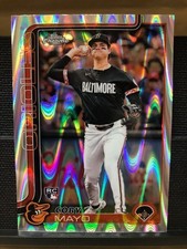 2025 Topps Chrome, RC #120 Ray Wave Refractor-Coby Mayo-Mint Condition - Chase