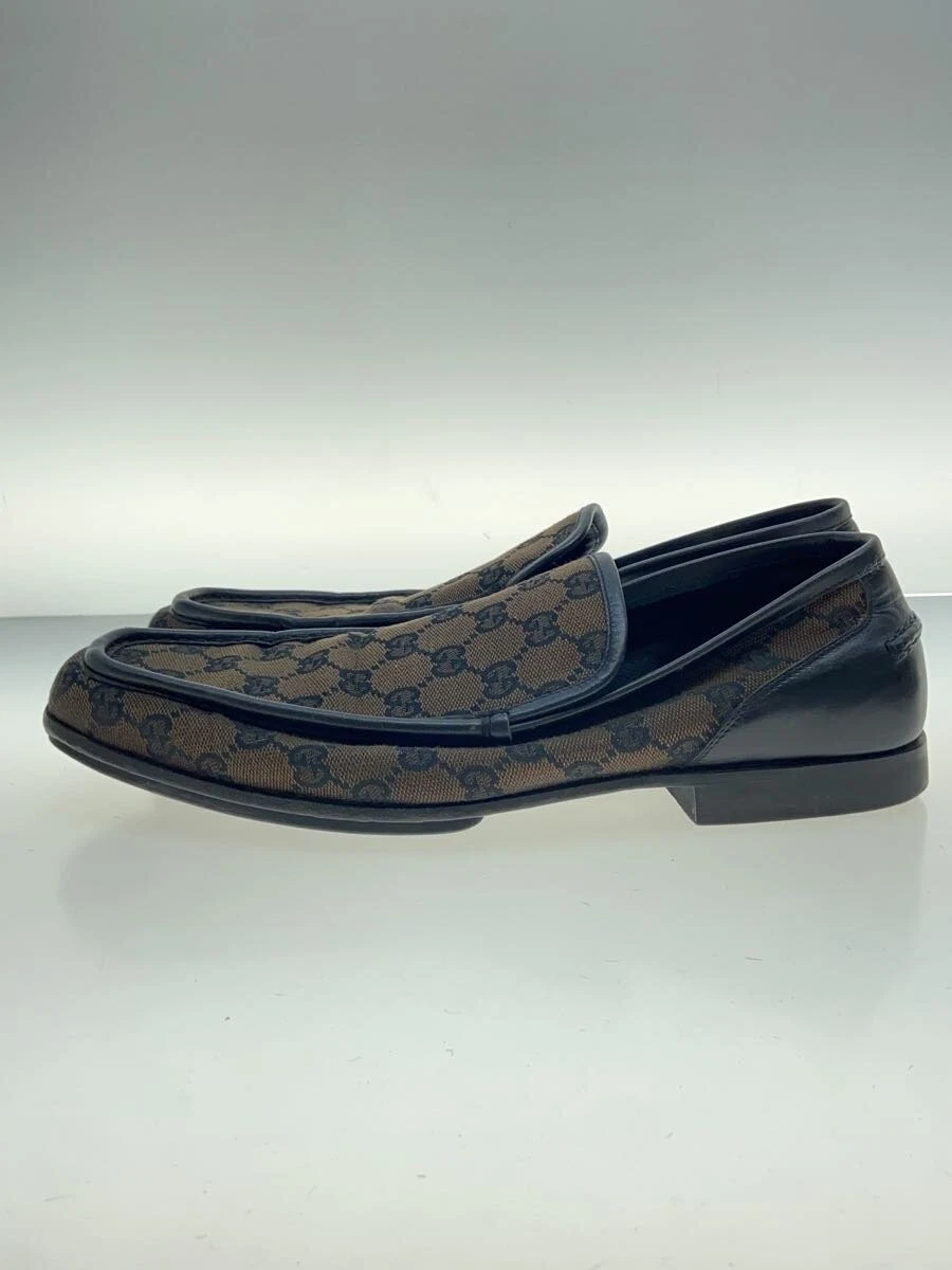 Chaussures habillées Gucci motif GG marron UK7 cuir occasion