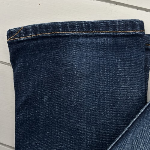 Pantalones de mezclilla para hombre NUDIE azules W30 L32 / W32 L30 Lean Dean de algodón oscuro profundo con cremallera - Imagen 5 de 24