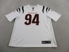 Cincinnati Bengals Jersey Men XL White Sam Hubbard #94 NFL Football Nike Onfield