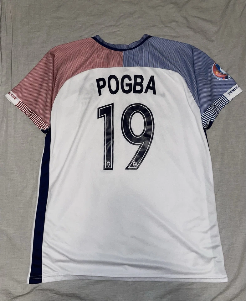 Camiseta deportiva Paul Pogba France Away 2016 Nike Dri-Fit talla XL Foto 2 de 4