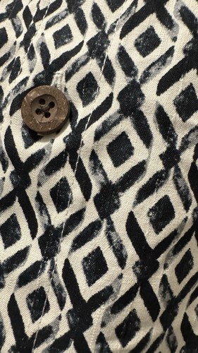 TOMMY BAHAMA Men's Shirt DIAMOND TIDE NWT Retail $138 Black Geometric Size XXL - Imagen 6 de 7