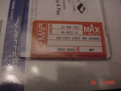 C-MAP NT MAX SD Chart Chip Navigation Data Card USA East Coast and Bahamas NEW !