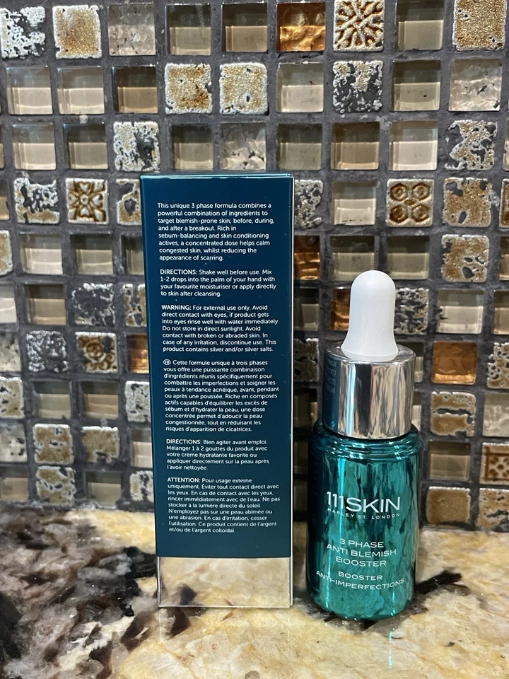111SKIN 3 fases refuerzo antimanchas TAMAÑO COMPLETO 0,68 oz 20 ml NUEVO en CAJA Foto 4 de 4