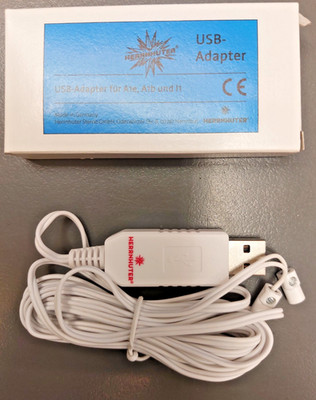 USB-Adapter für Herrnhuter Sterne 8+13cm weiss, neu u. OVP, Kabellänge 2,5m