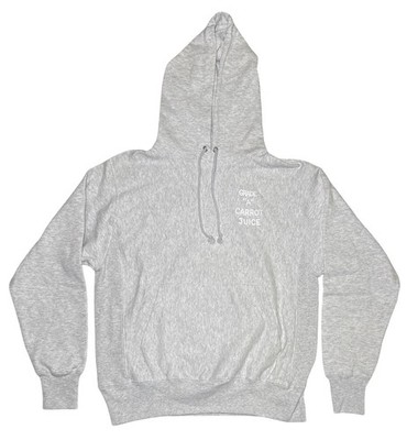 Carrots By Anwar Carrots Grade A Carrot Juice Hoodie Pullover Grey Medium NWOT