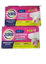 2 XZuru Zorb Wet Mopping Wipes for Cleaning Floors and Hardwood Floors 20 Count