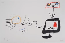 Joan MIRO: Woman and Her Child - Signed Lithograph