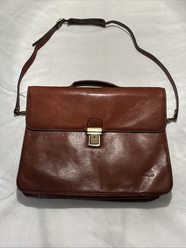 Vintage Christina Rui Genuine Leather Messenger Shoulder Bag