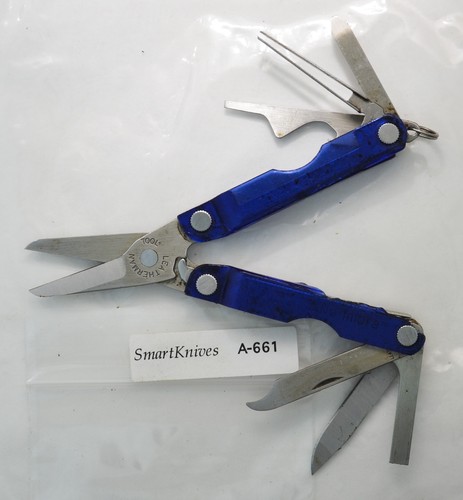 Leatherman Micra (policarbonato blu) - usato, discrete condizioni #A661 - Foto 2 di 6