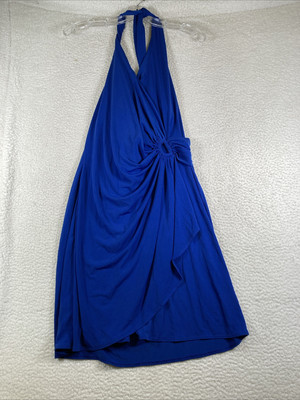 Tommy Bahama Royal Blue Halter Top Sleeveless Sun Dress, Size M | eBay