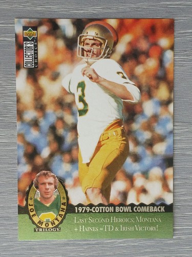 JOE MONTANA TRILOGY 1995 COLLECTOR'S CHOICE 49ERS