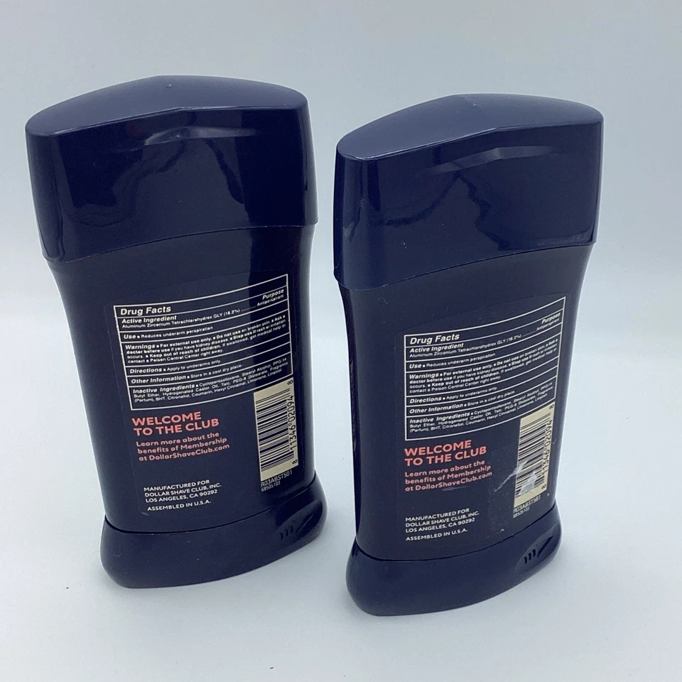 Lot 2 DSC Dollar Shave Club Bergamot And White Musk Stick Antiperspirant NEW - Image 2 of 4