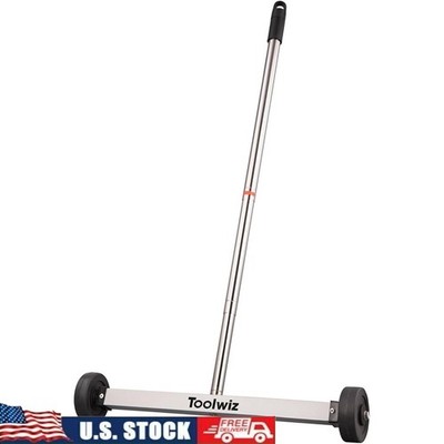 17inch Magnetic Sweeper Adjustable Handle Portable Metal Nail Collector New