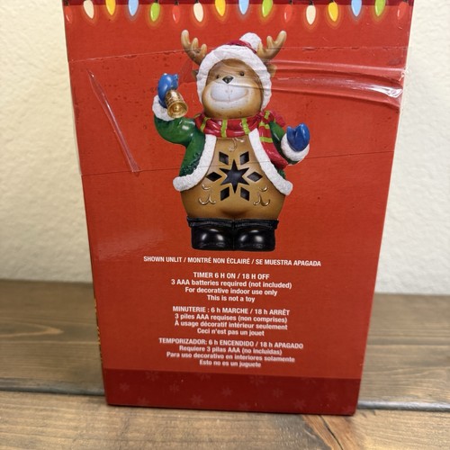 LED Weihnachten Rentier Figur batteriebetrieben mit Box beleuchtet Costco - Bild 9 von 12