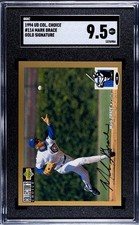 Mark Grace 1994 Upper Deck Collector's Choice Gold Signature 114 Cubs SGC 9.5