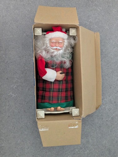 Vintage Retro Santa Toy -Sleeping, Snoring & Talking Christmas Collectible Boxed - Foto 5 di 24