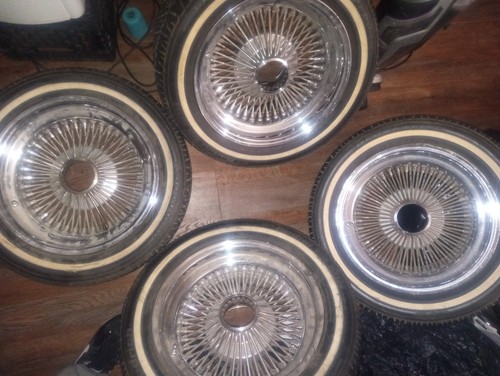 *15x7 Reversed Daytons W/w.w. B.F.G. Tires*