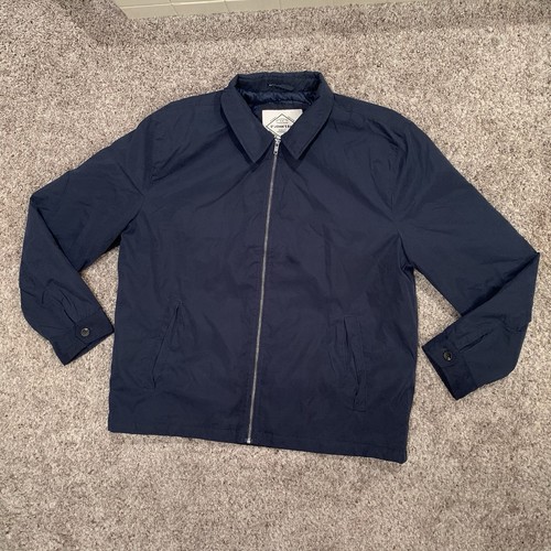 St John’s Bay Jacket Mens XL Blue Full Zip Water Repellant - Picture 12 of 12