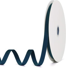 Navy Blue Velvet Ribbon 3/8 Inch X 20Yd,Double Faced Premium Velvet Ribbon for G