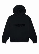 NEW Fear of God Essentials Hoodie Black SS22 Size L 100% authentic