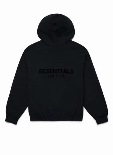 NEW Fear of God Essentials Hoodie Black SS22 Size L 100% authentic
