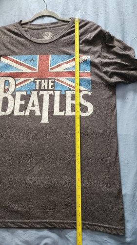 THE BEATLES Men T-Shirt Rock Band Logo Apparel Vintage Music ADULT LARGE - Picture 4 of 6