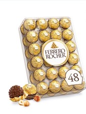 Ferrero Rocher Fine Hazelnut Chocolates 48 Pieces Gift Box Free Shipping