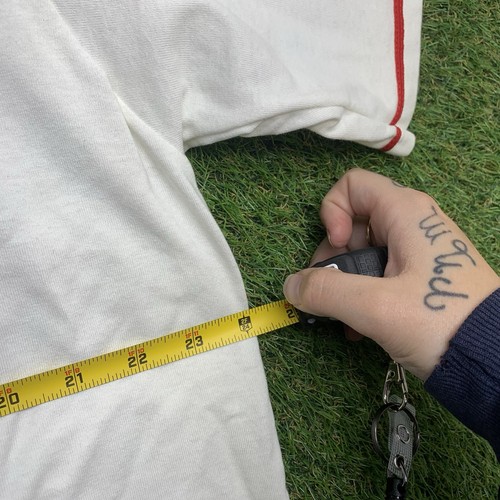 Cleveland Indians Majestic Jersey Mens XL White Baseball Sports Printed 90s - Picture 5 of 13