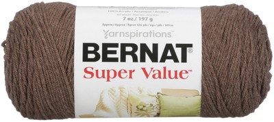Bernat Super Value Solid Yarn - Taupe Heather - 164053-53015