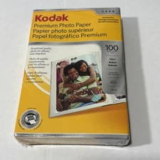 Kodak Premium Photo Paper 100 Sheets 4x6 Gloss Instant Dry NEW-SEALED