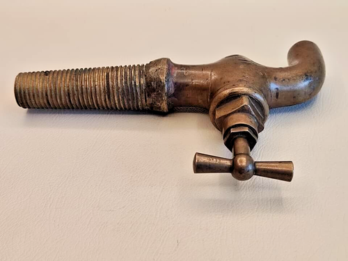 Antique brass tap for wine and beer kegs in bars - Picture 6 of 13