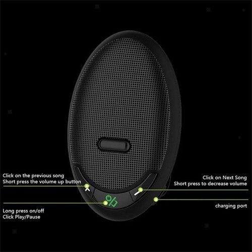 Przenośny głośnik samochodowy odbiornik audio eliptyczny kształt do smartfona - Zdjęcie 5 z 7