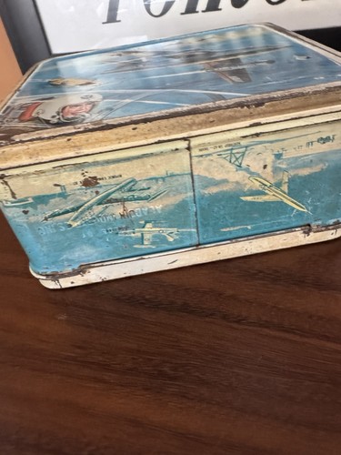 VINTAGE seltene JET PATROL Flugzeug Brotdose ohne Thermoskanne - Bild 8 von 10