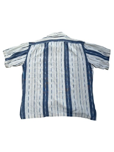 Polo Ralph Lauren Shirt Mens XL 100% Cotton Button Up Pockets Striped Linen Like - Picture 6 of 7