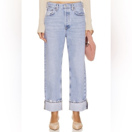 AGOLDE Fran Low Slung Easy Straight Leg Jeans Force Damen 31 A9157B-1206 - Bild 2 von 8