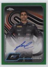 2024 Topps Chrome Formula 1 Green Refractor /99 Juan Manuel Correa Auto 1nz9