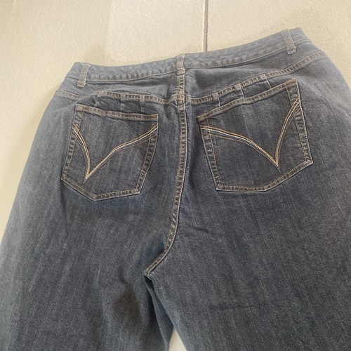 Pantalones de mezclilla para mujer Venezia talla 4 Plus calidad pierna recta elástico corte bota - Imagen 7 de 11